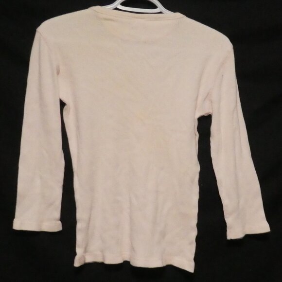 GAP | medium | Light Pink | Ribbed Long Sleeve Crew Neck Shirt - Picture 8 of 16